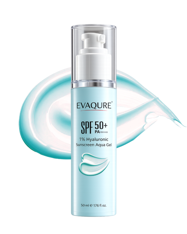Evaqure Sunscreen Aqua Gel SPF 50 PA++++ with 1% Hyaluronic Acid